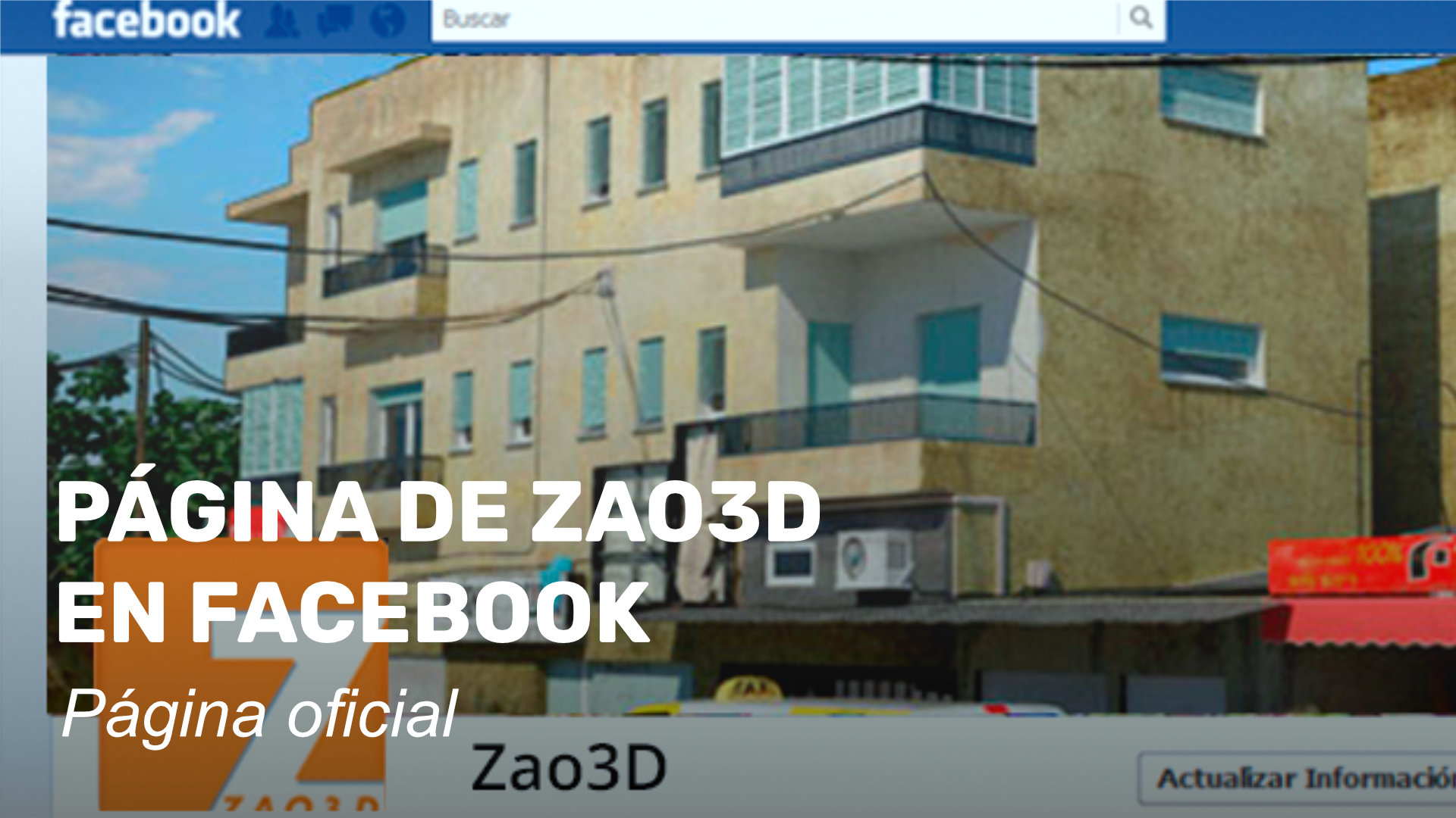 Página de Zao3D en Facebook