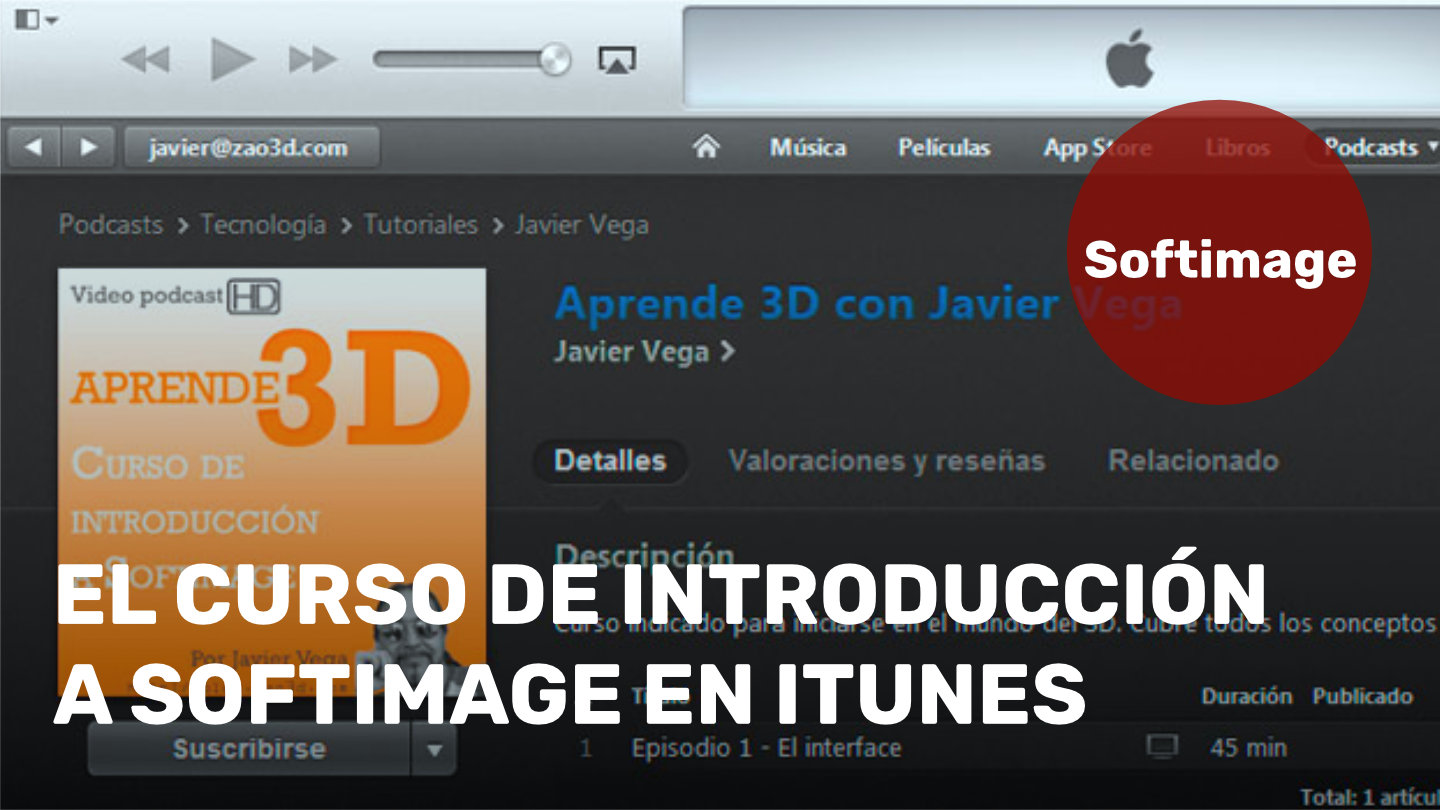 El curso de Introducción a Softimage en iTunes