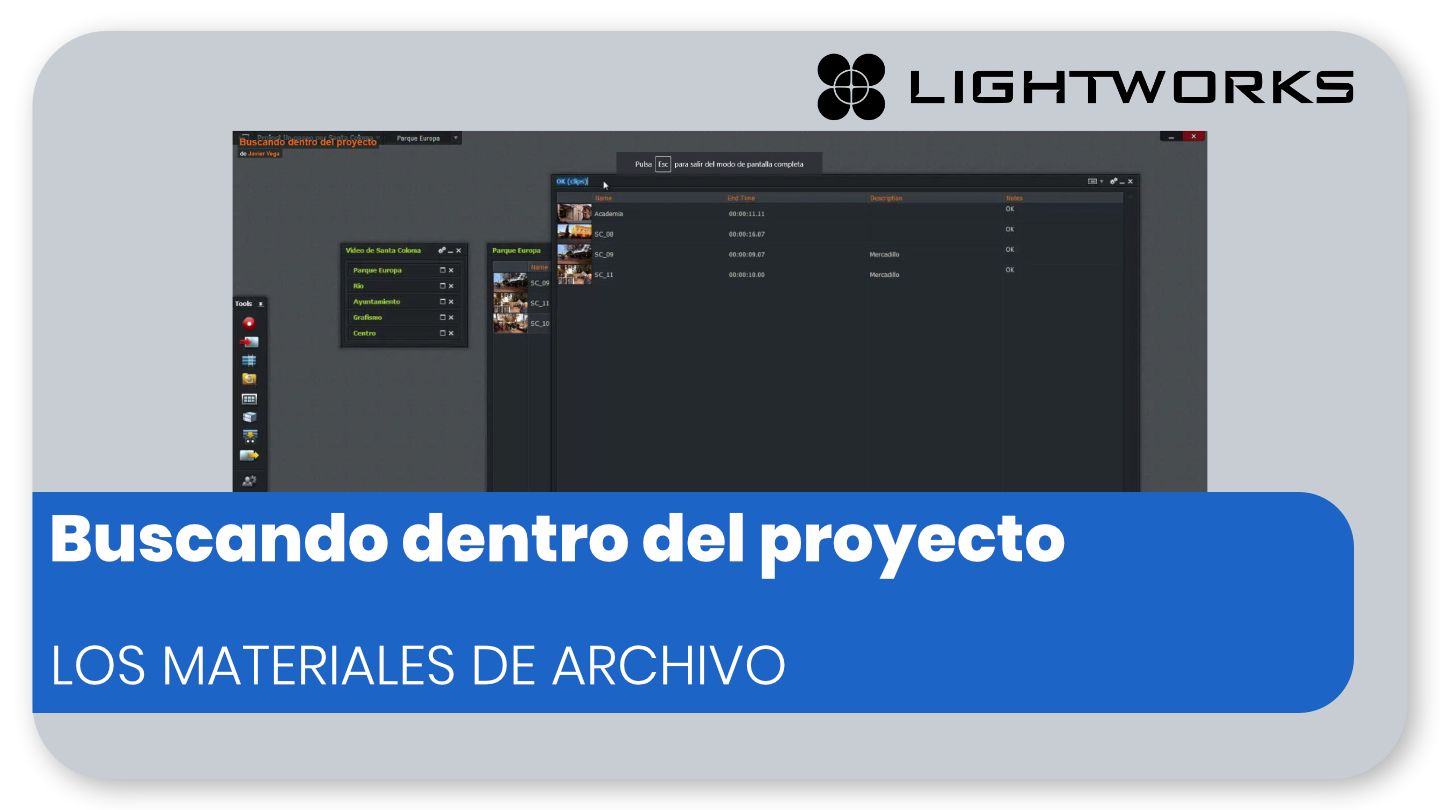 Buscando dentro del proyecto