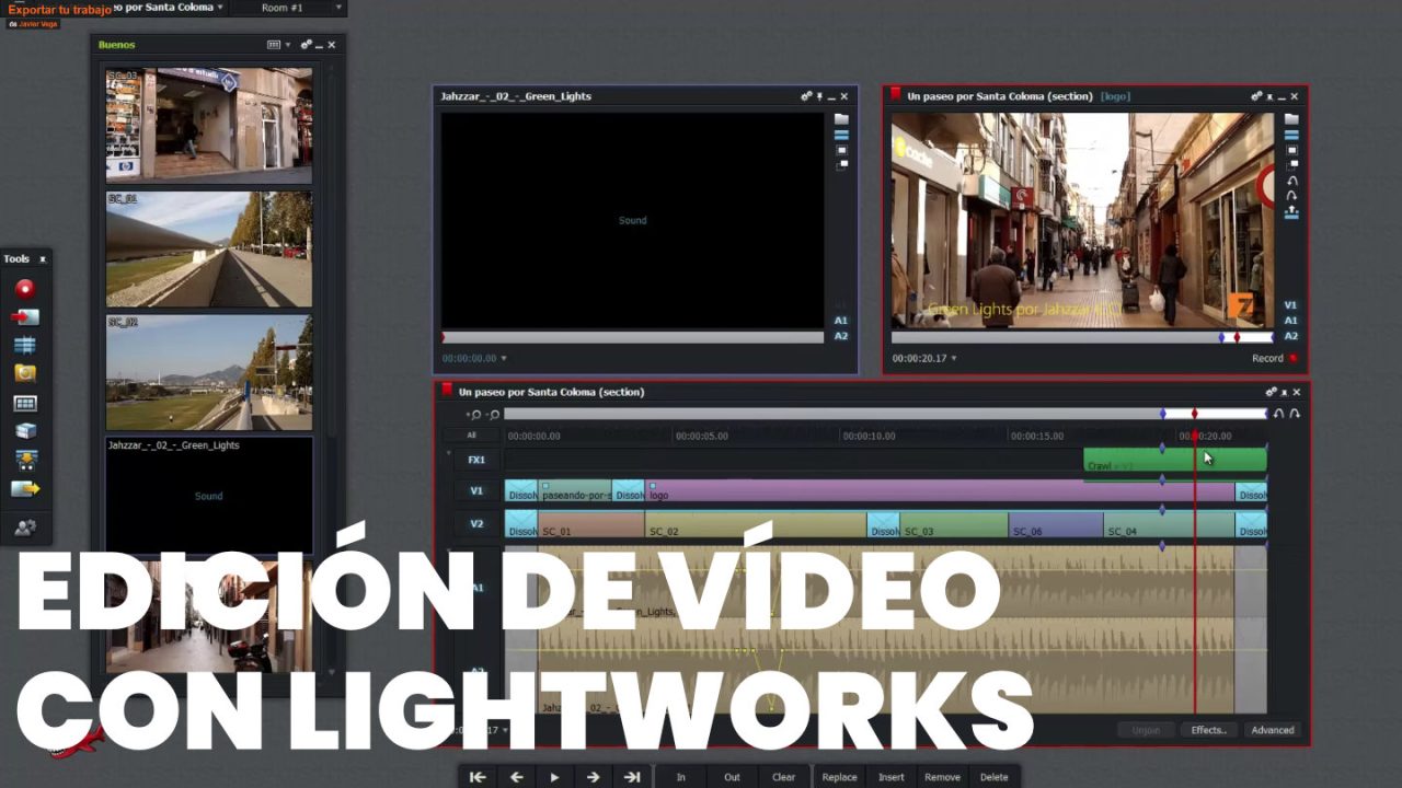 Edición de vídeo con Lightworks