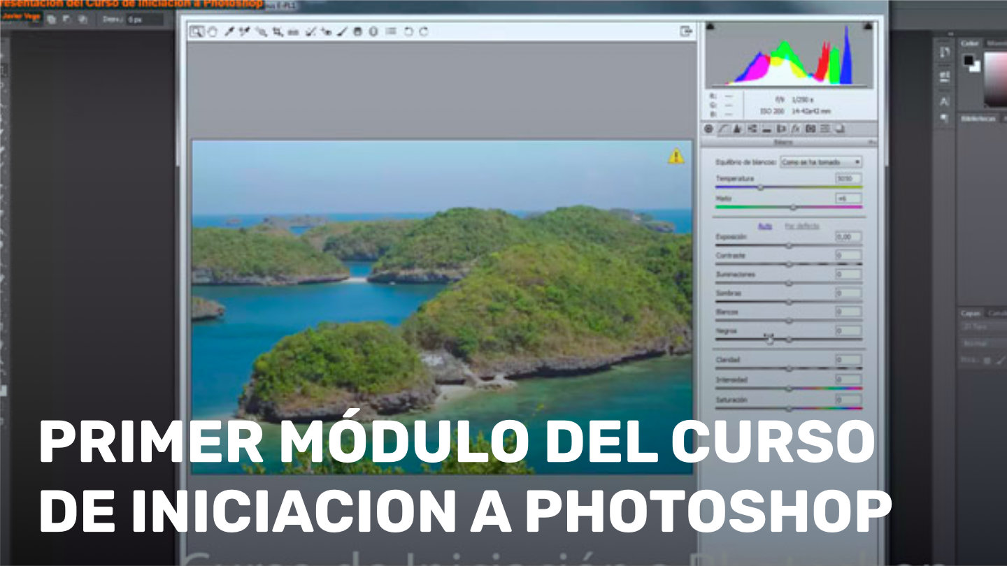 Primer módulo del curso de iniciacion a Photoshop