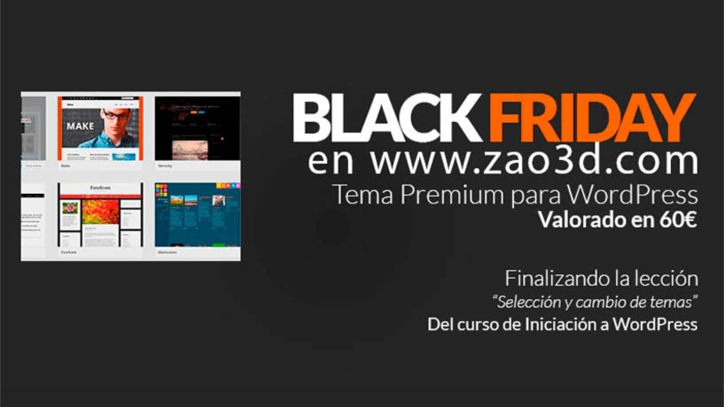 Black Friday en Zao3D