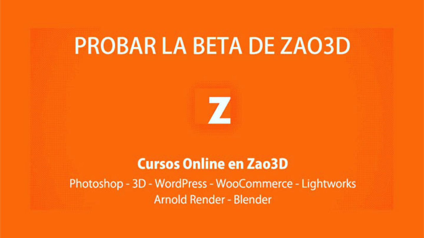 La versión beta de Zao3D empieza esta semana