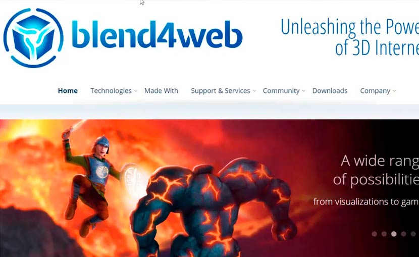 Calentando motores para la Three.js Conference 1 Blend4web. 3d para web en tiempo real