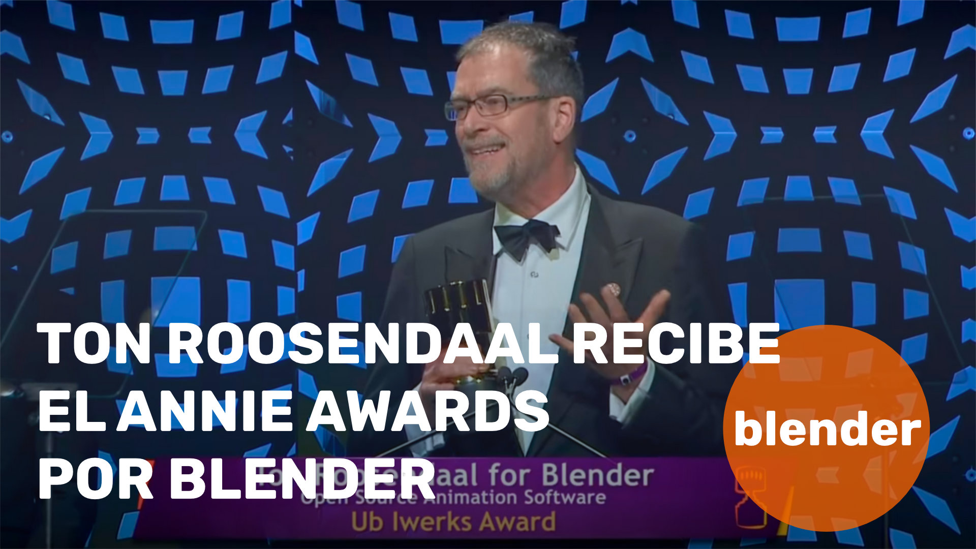 Ton Roosendaal recibe el Annie Awards por Blender