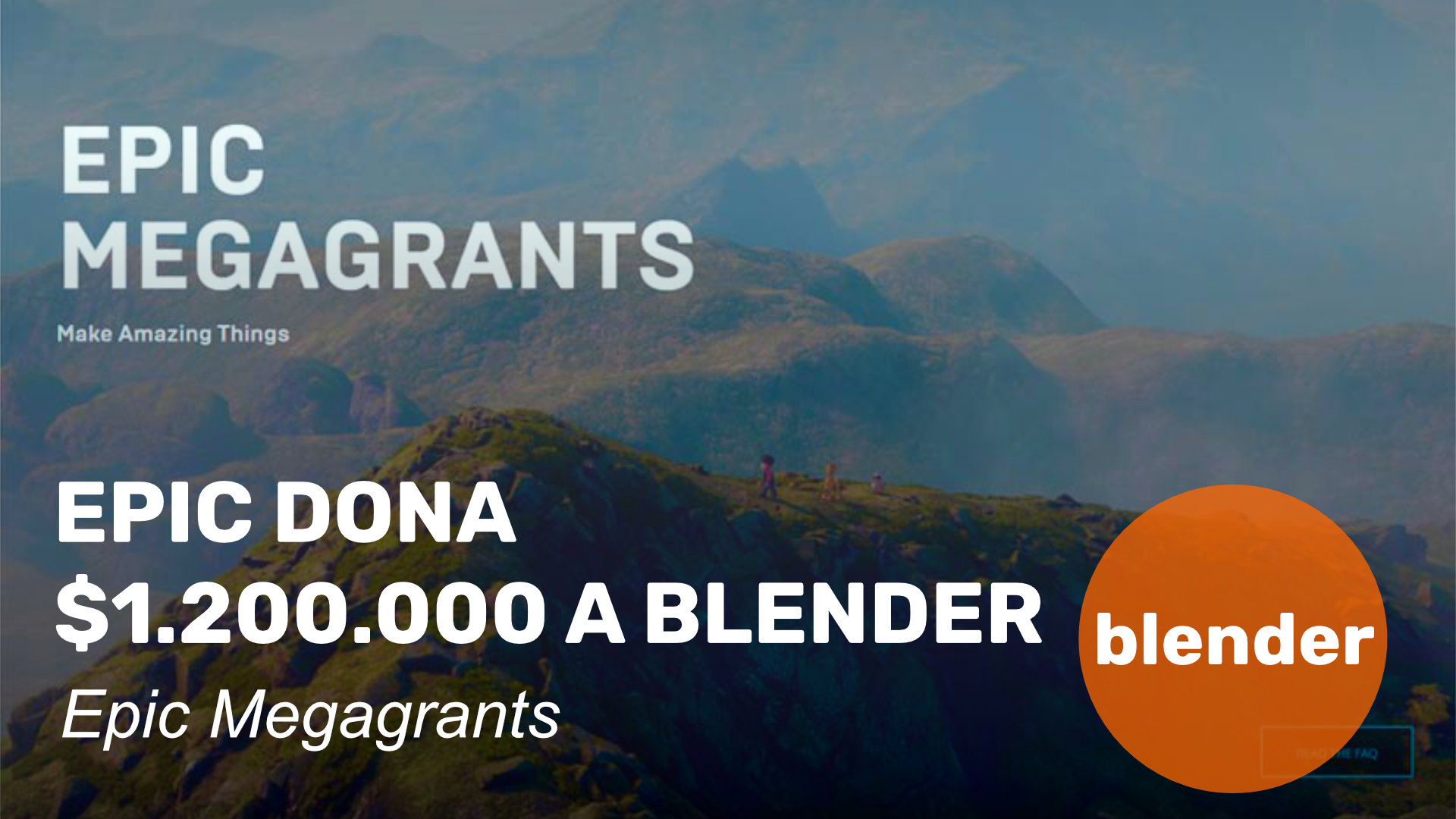 Epic dona 1.200.000$ a Blender