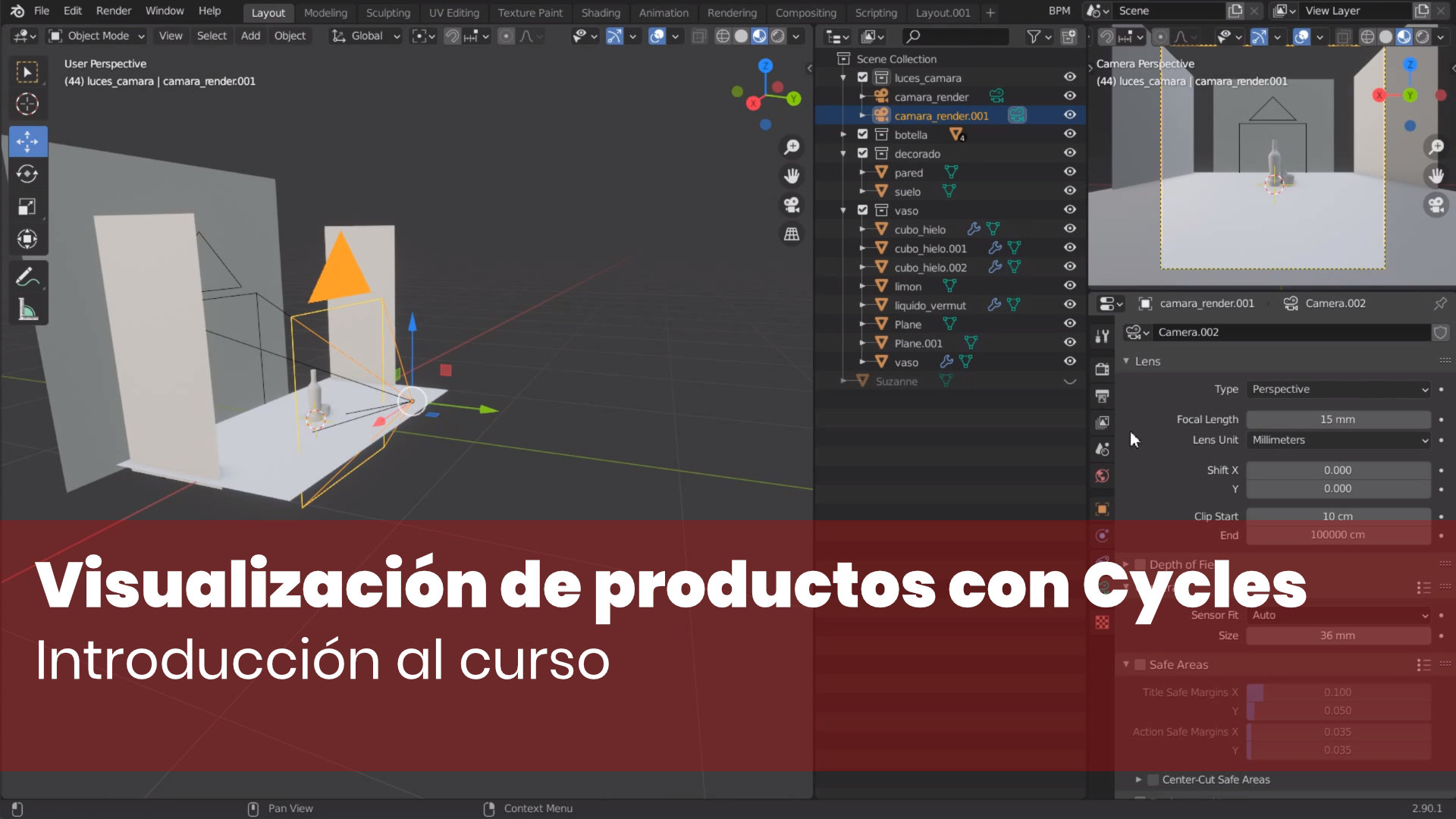 Introducción al curso Visualización de productos con Cycles