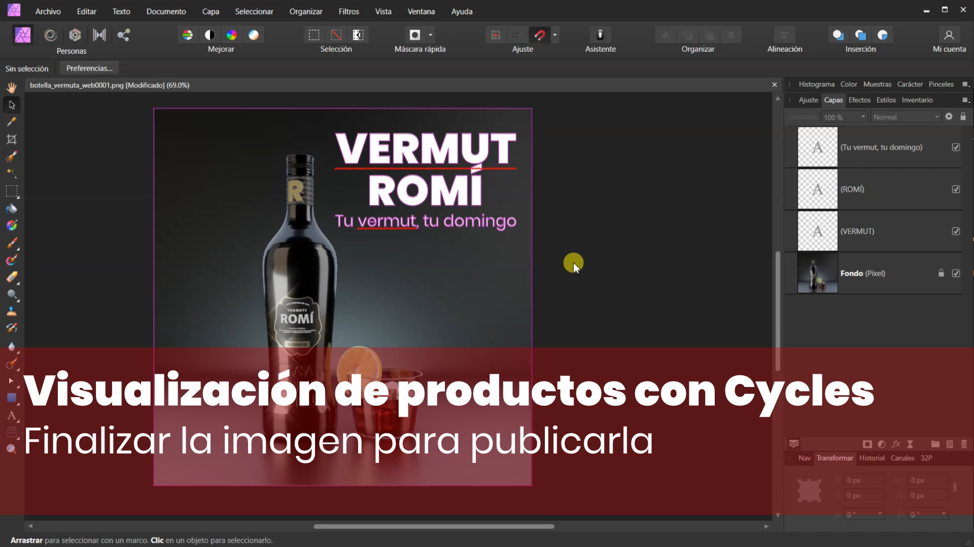 Finalizar la imagen y publicarla