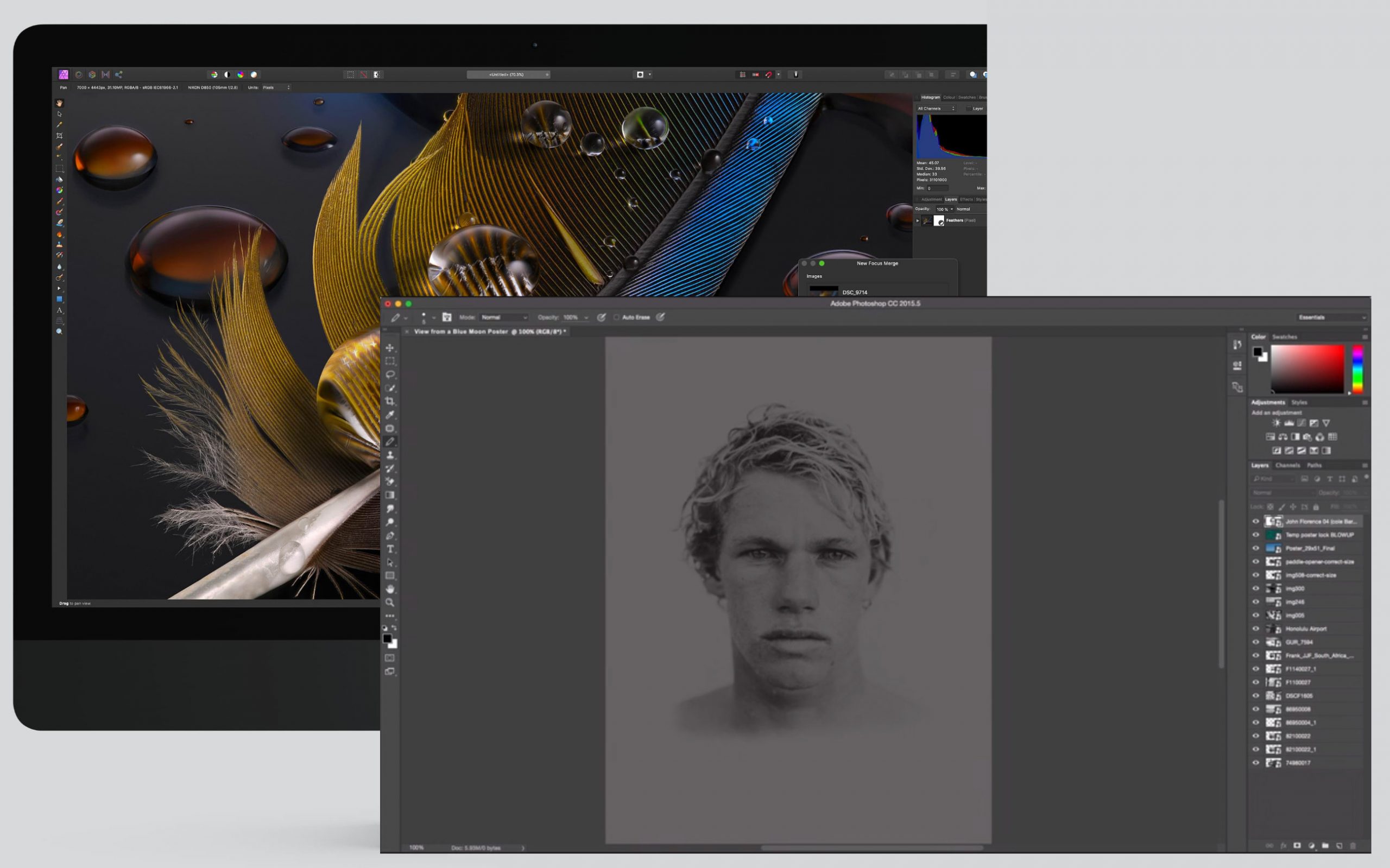 Diferencias entre Affinity Photo y Photoshop