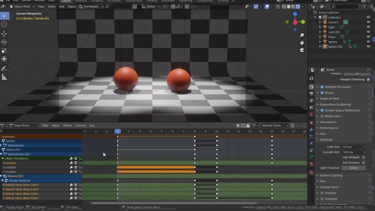 El Dope Sheet en Blender 2.80 La Academia de Zao3D