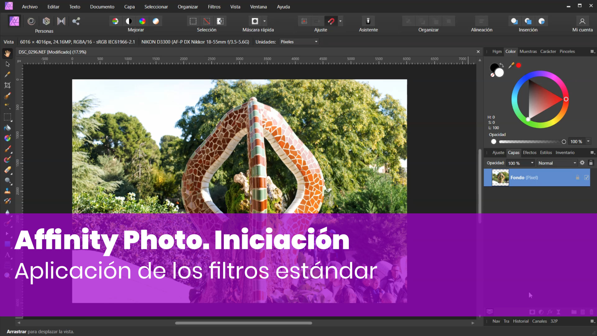 Aplicación de los filtros estándar