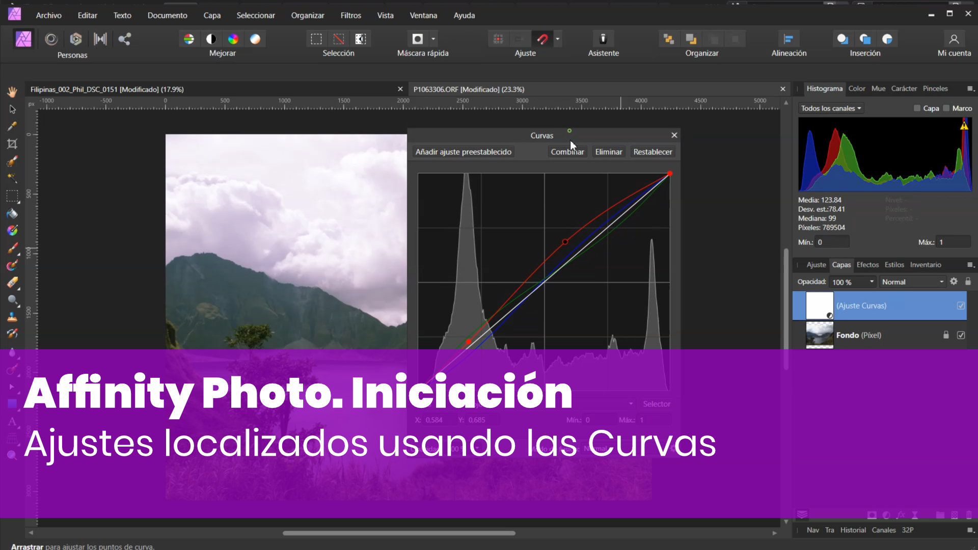 Ajustes localizados usando las Curvas