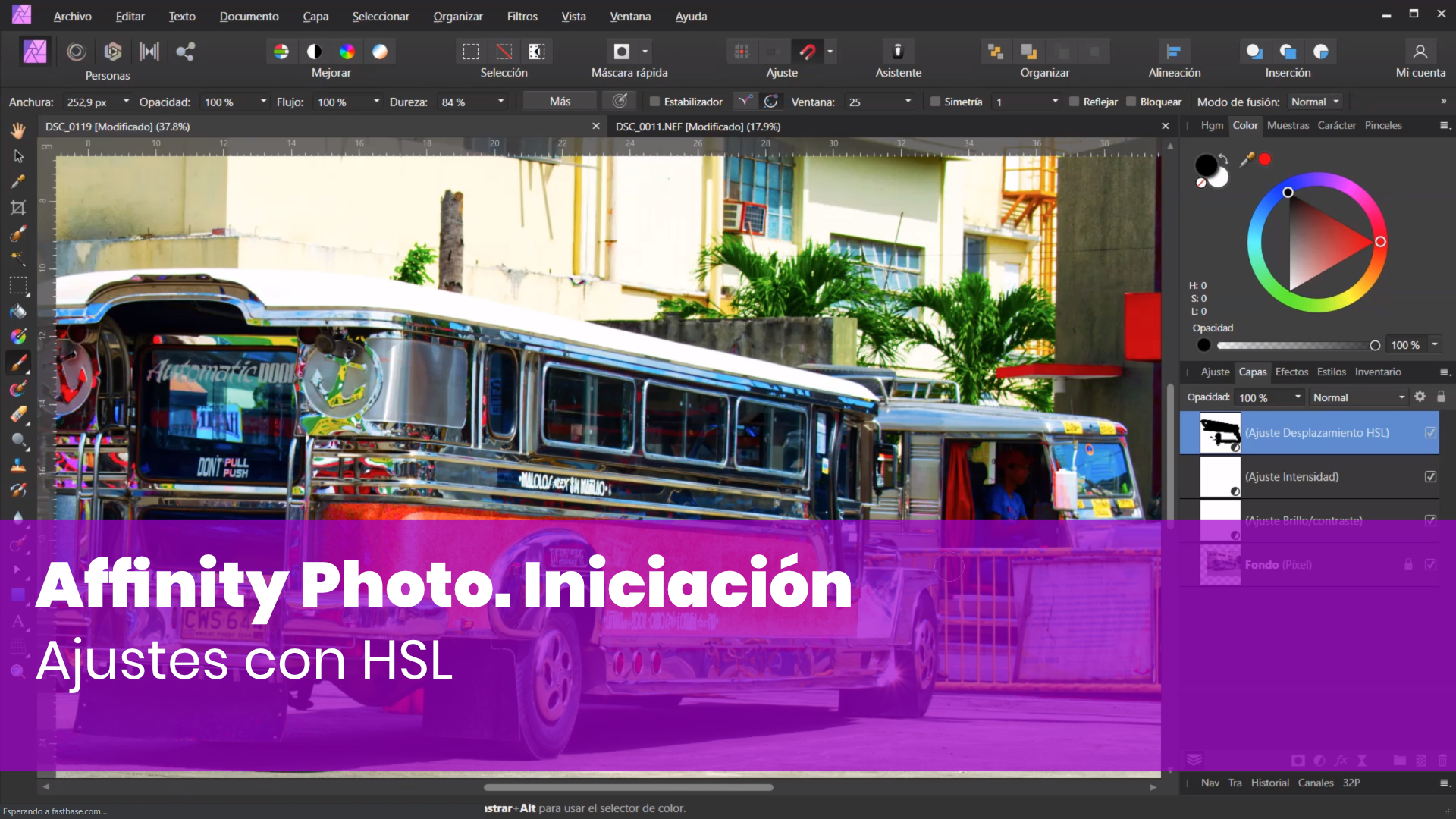 Ajustes con HSL