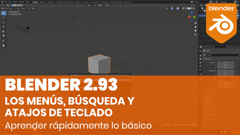 Los menús, búsqueda y atajos de teclado
