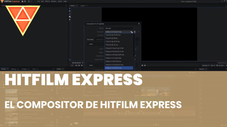 El compositor de HitFilm Express