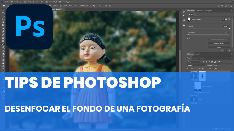 Desenfocar el fondo de una fotografía con Photoshop - Tips de Photoshop