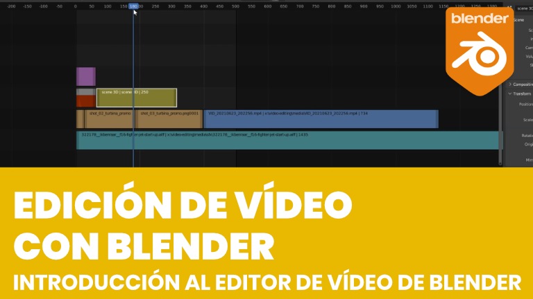 Añadir Strips de vídeo en el editor de vídeo de Blender