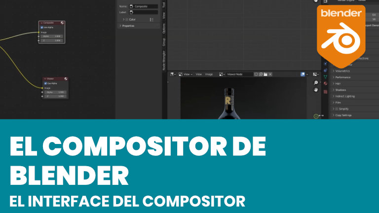El layout del Compositor en Blender