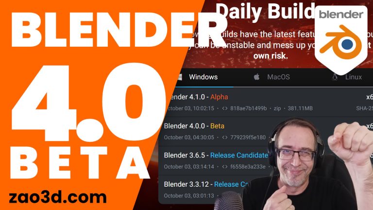 Novedades en Blender 4.0 Beta