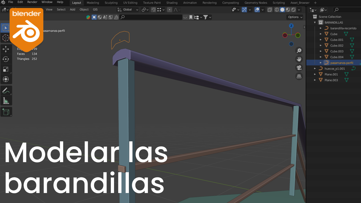 Barandillas paramétricas con Archipack
