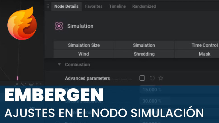 Ajustes en el nodo de simulación