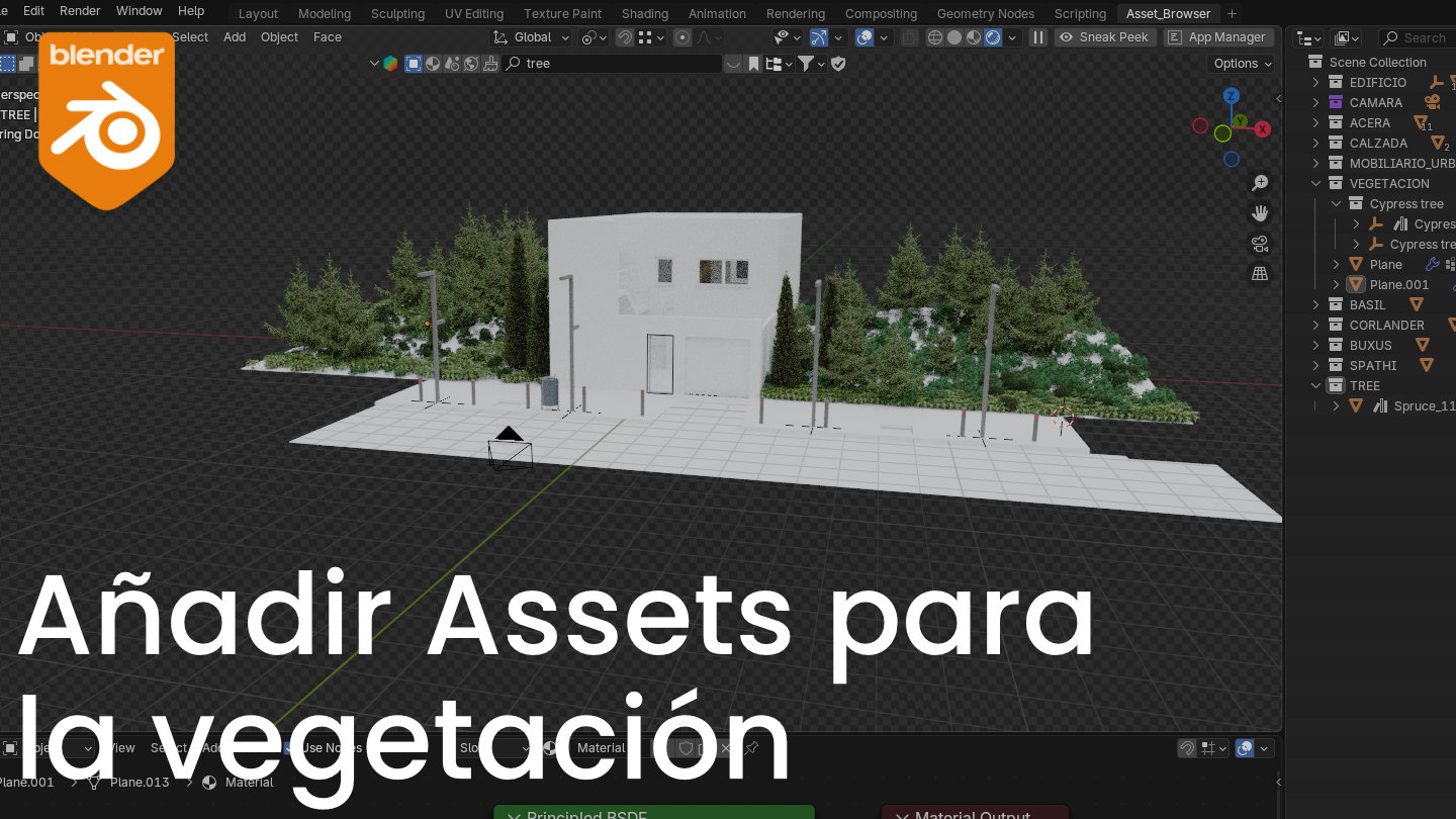 Añadir assets para la vegetación