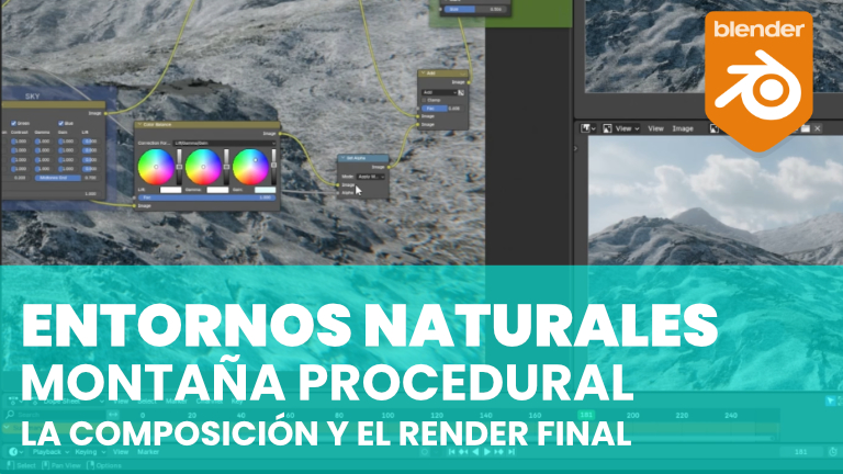 Preparar la composición y render final