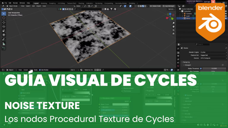 El Nodo Noise Texture en Cycles
