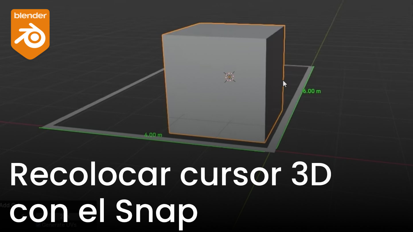 Recolocar el cursor 3D usando snapping