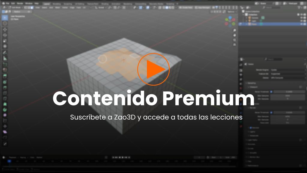 Cómo aplanar caras sin deformar la geometría 1 Aplanar caras en Blender