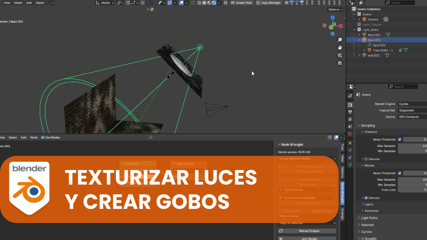 Texturizar la luz y crear gobos