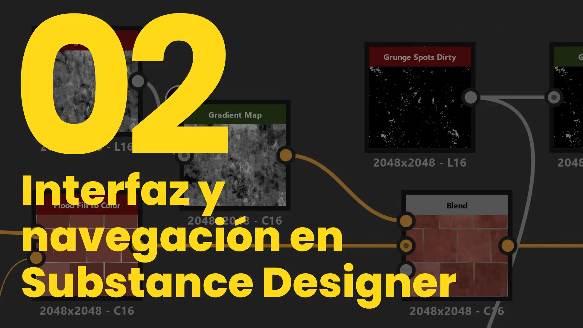Interfaz y navegación en Substance Designer