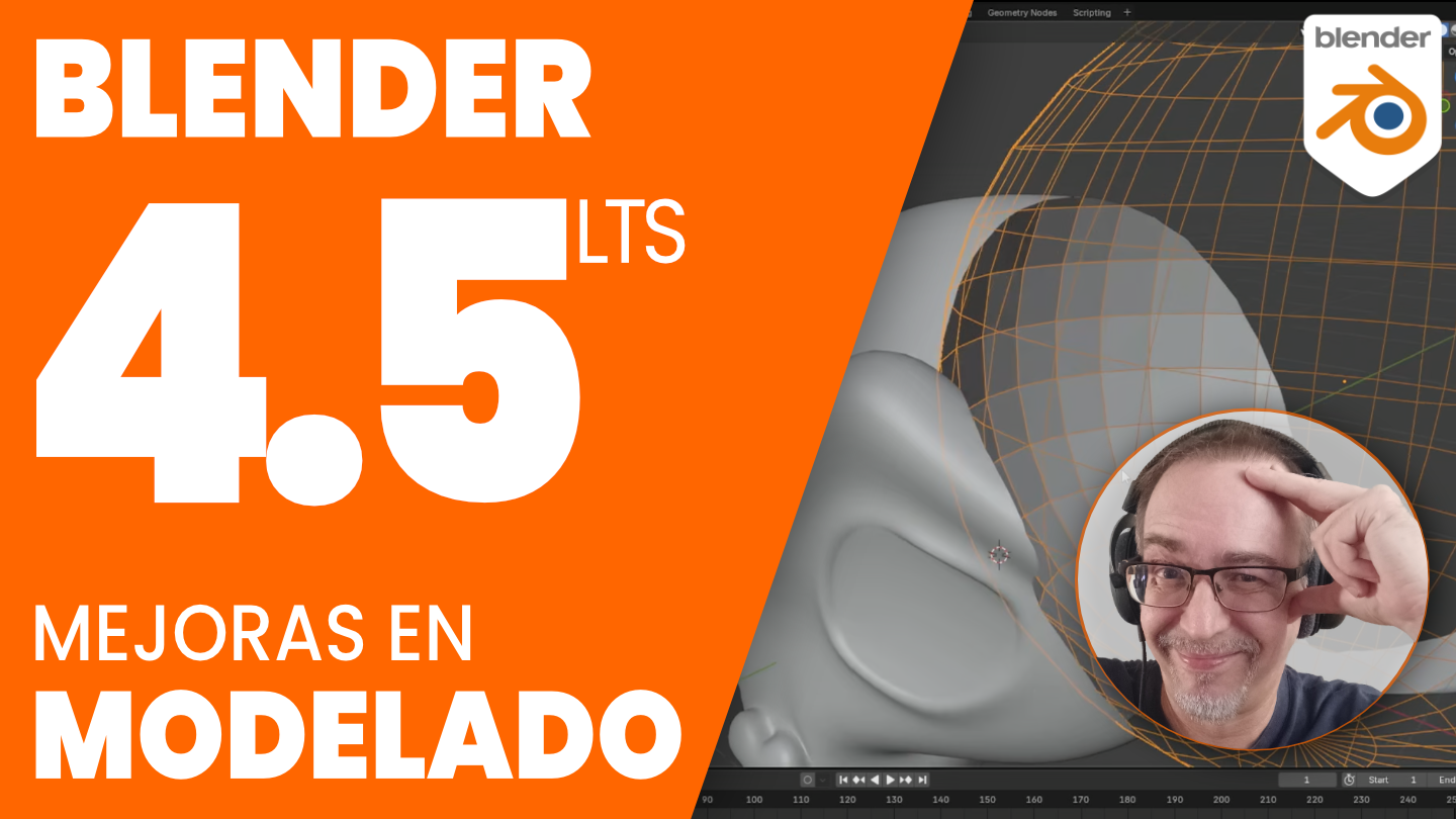 Modelado en Blender 4.5: mejoras que merece la pena conocer