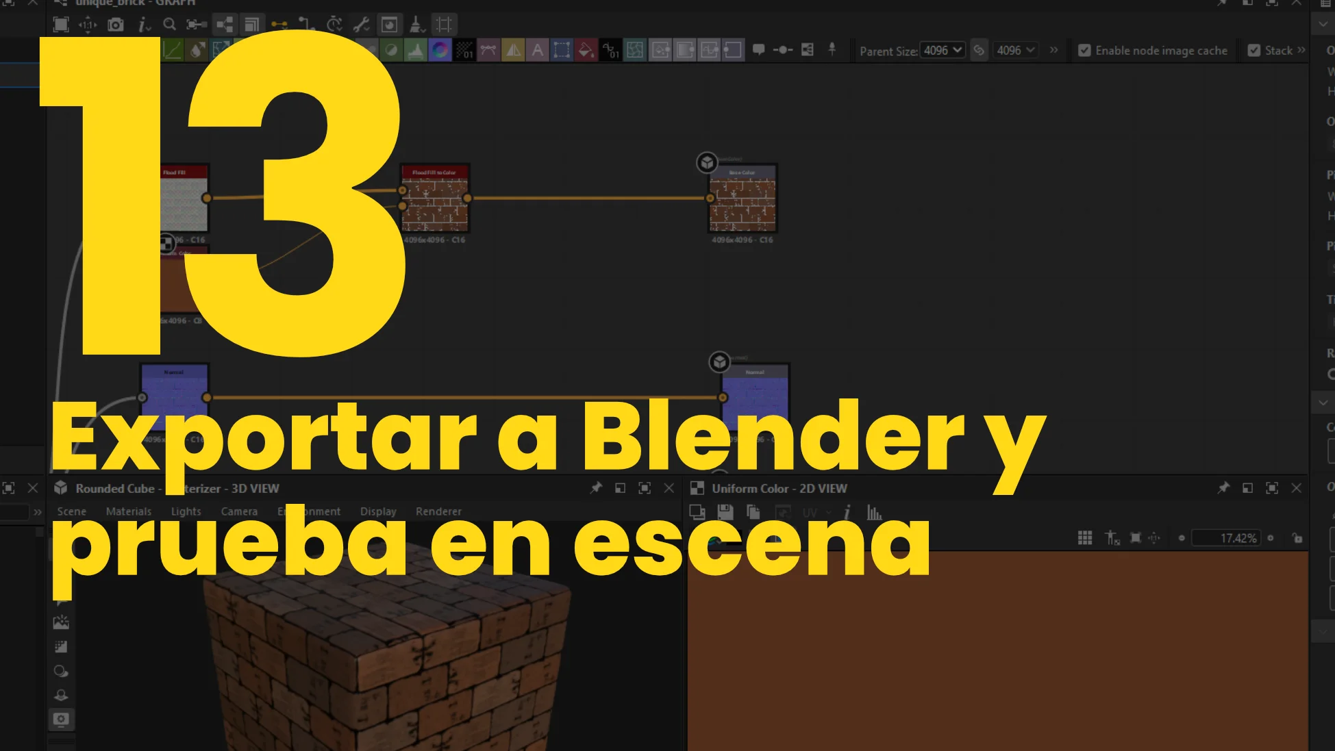 Exportar a Blender y prueba en escena