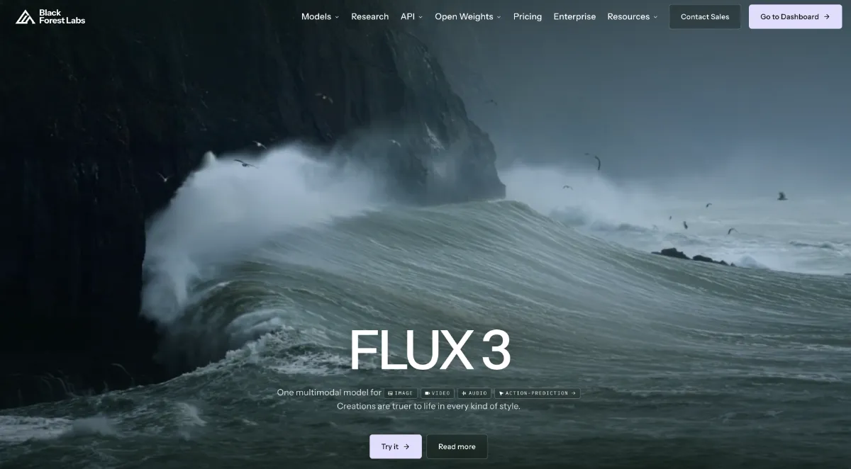 FLUX 3: qué es y cómo generar vídeo a partir de dos imágenes 1 web black forest labs flux 3