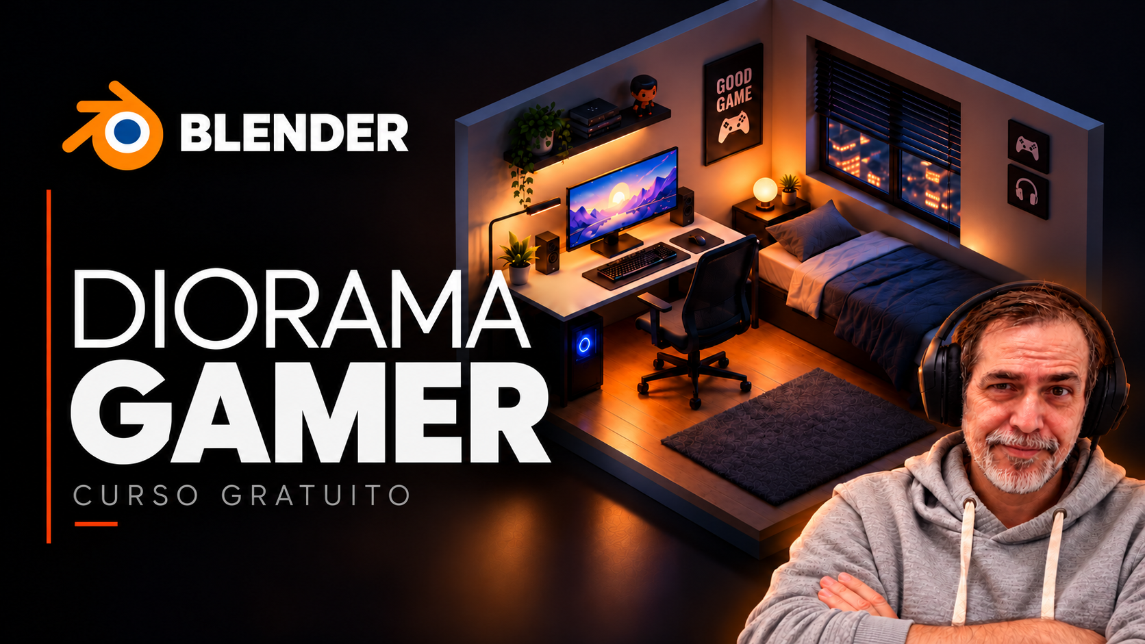 Curso gratuito de Blender: crea tu propio diorama gamer